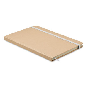 A5 recycled carton notebook     Couleur:Blanc