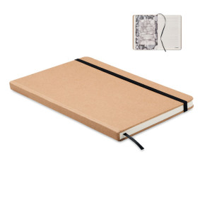 A5 notebook recycled carton     Couleur:Beige