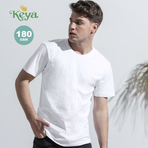 T-Shirt Adulte Blanc "keya" - MC180  Couleur:Blanc